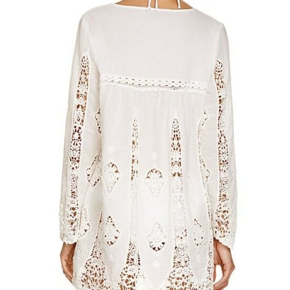 Nanette Lepore Embroidered Tunic Cover Up Dress - Picture 2 of 4